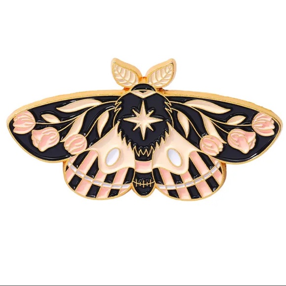 Moth Enamel Pin Set ( 5 pins) - Picture 3 of 6